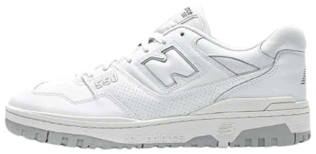 New Balance 550 White / Grey, vista lateral